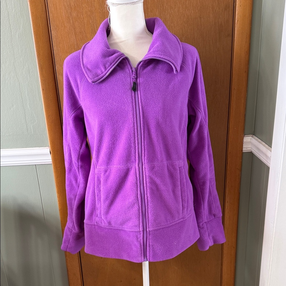 Calvin Klein Vibrant Purple Fleece Jacket Size L